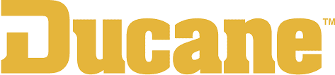 Text reading "Ducane"; the yellow logo of the HVAC manufacturer, Ducane. 