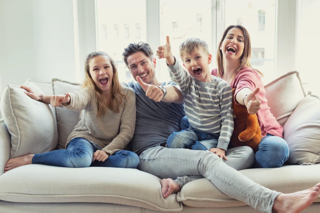 Family enjoys the benefits of humidifiers for skin in their Edmonton home