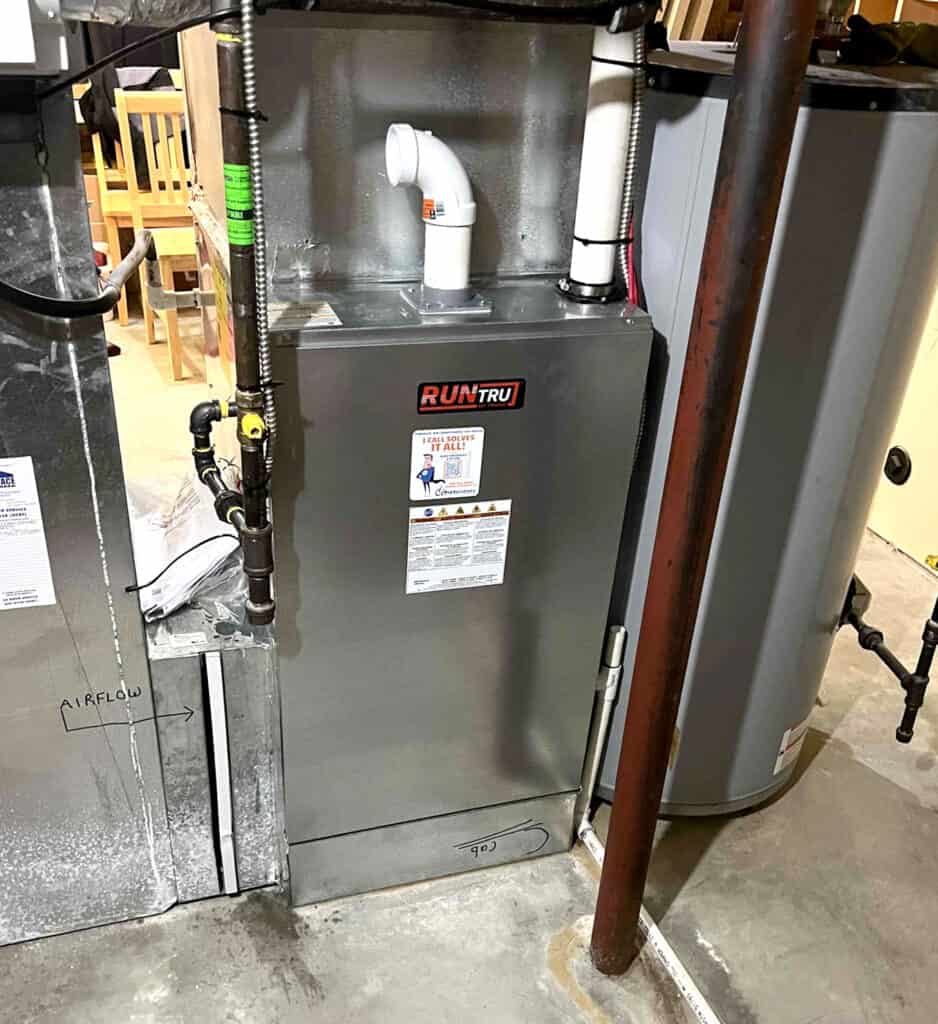RunTru furnace installed by ProSolutions Inc. technicians - 15 to 20 year lifespan (approx.)