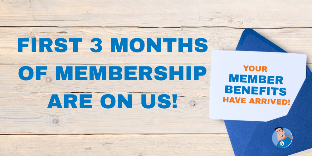 3 Months of membership--for free!