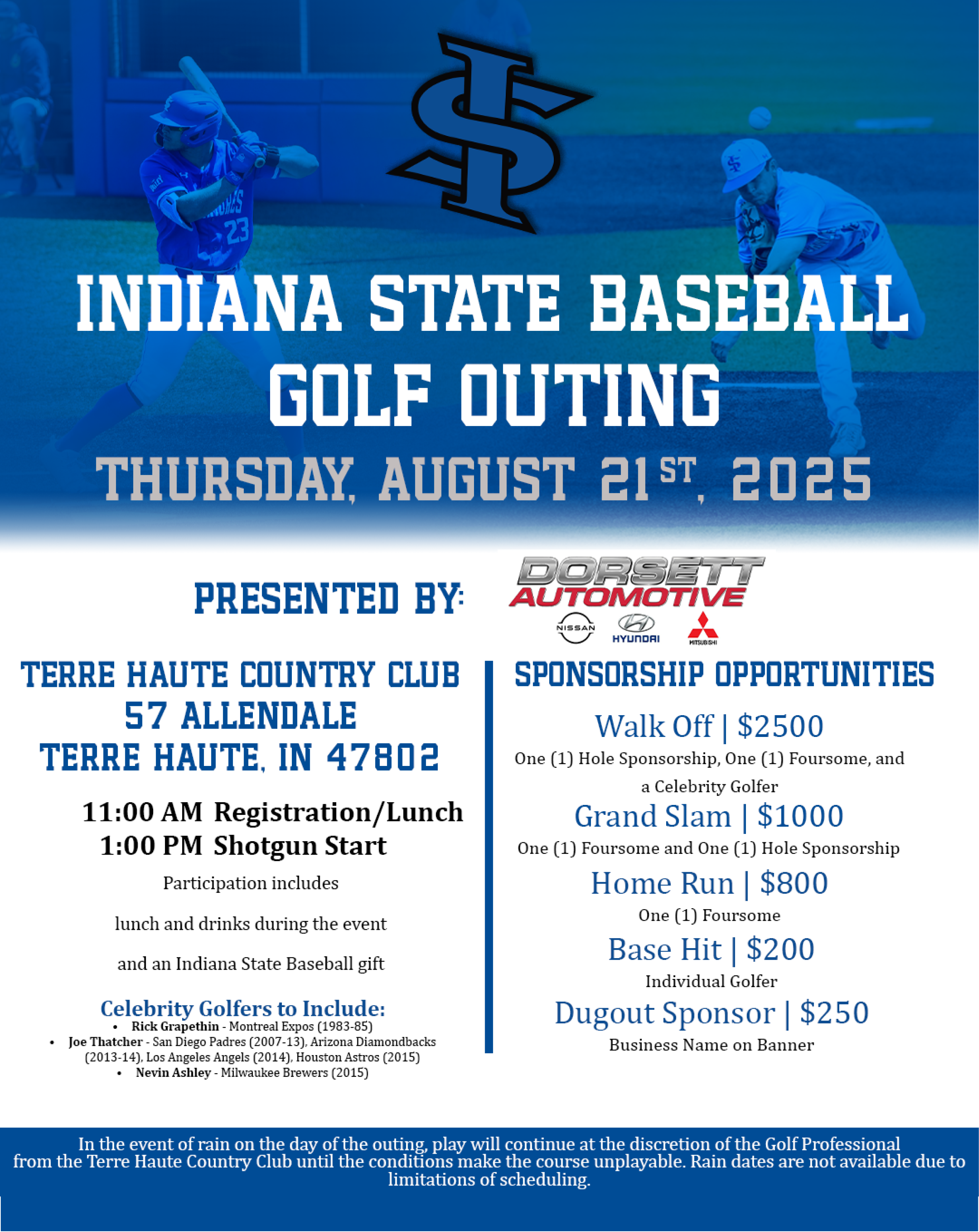 2025 Indiana State Baseball Golf Outing