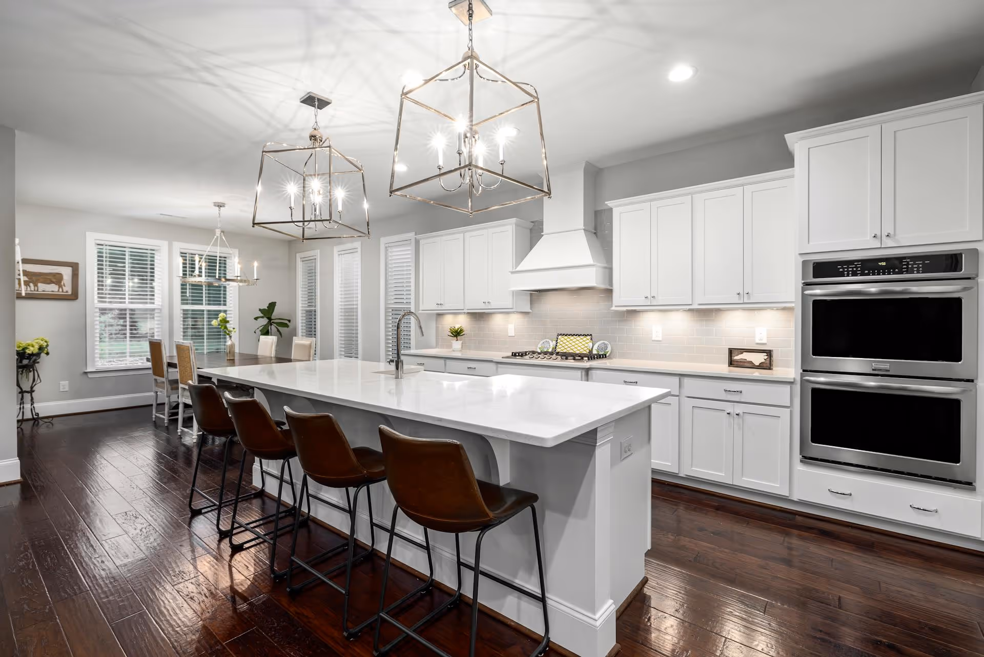 Refinished kitchen cabinets by Richardson Custom Painting