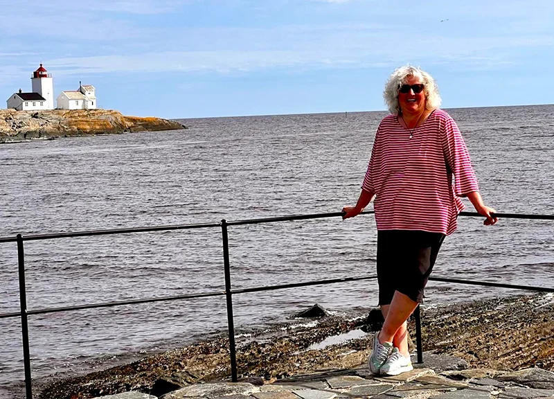 Claudia Piehl an der Ostsee