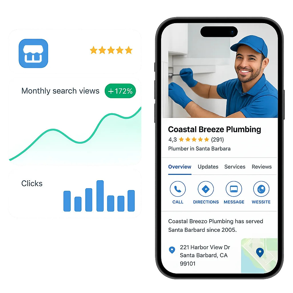 GBP Rank AI dashboard preview