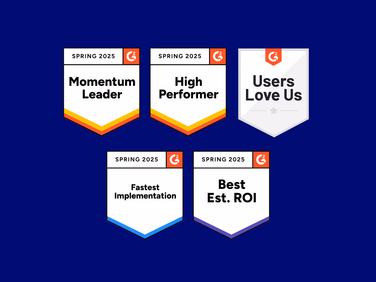 TeamOhana awarded 12 badges in G2 Spring 2025 Reports