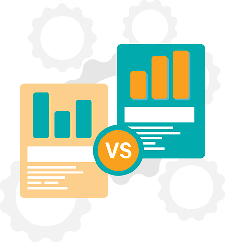 Content Mosaic Competitor Analysis Illustration