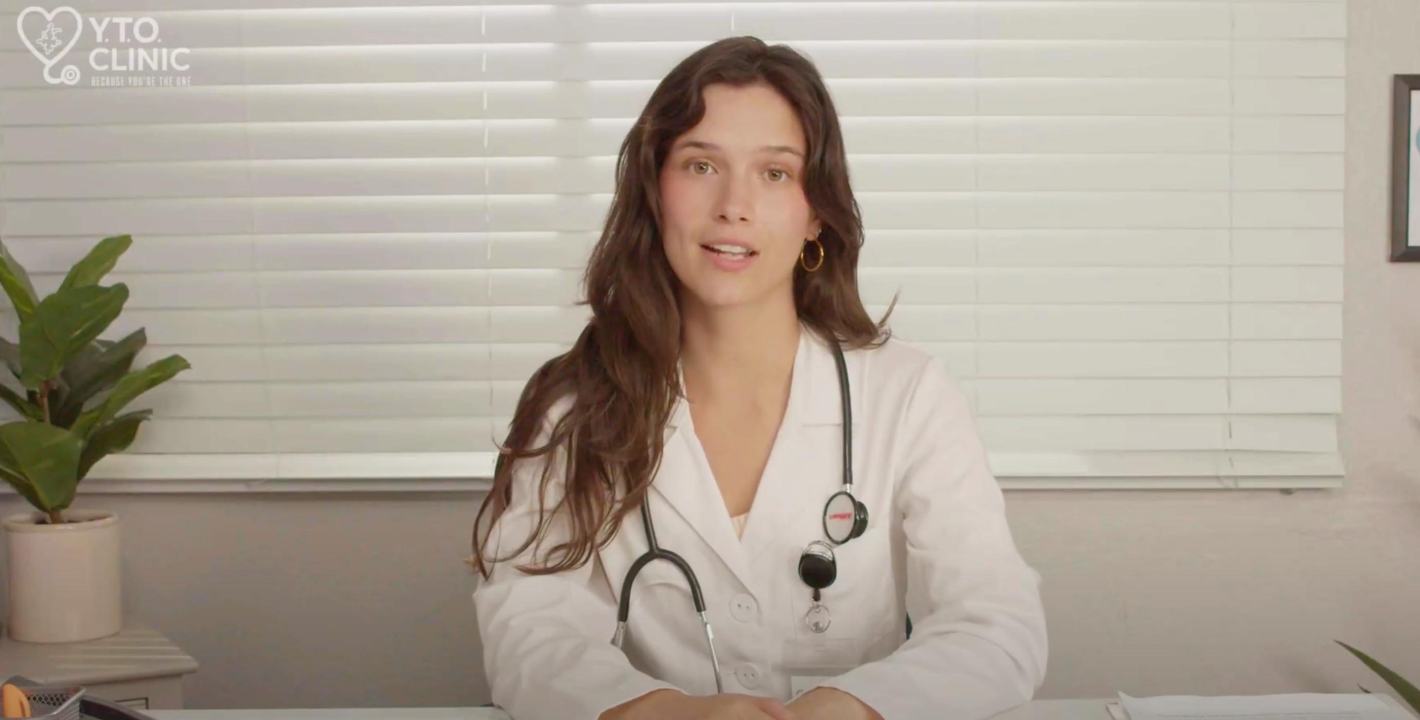 Doctor sitting at desk