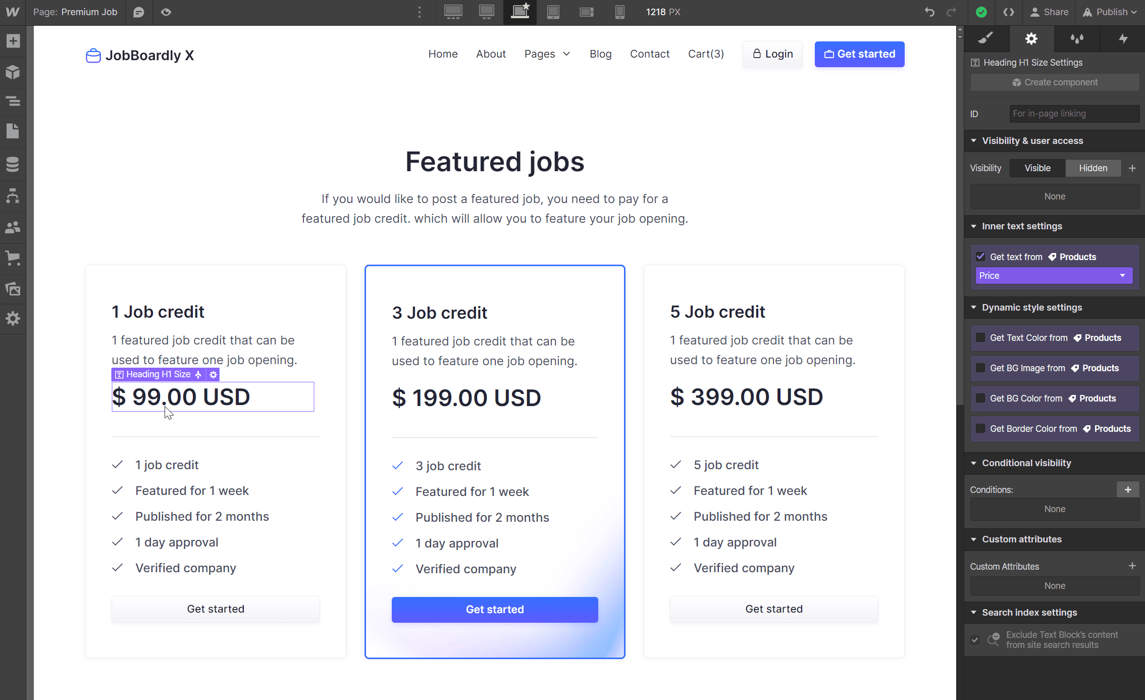 Start Here Products - JobBoardly X Webflow Template