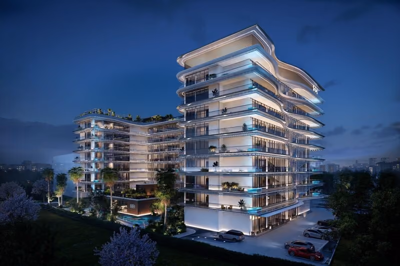 Architectural rendering of Bond Enclave mid‑rise development in Dubai