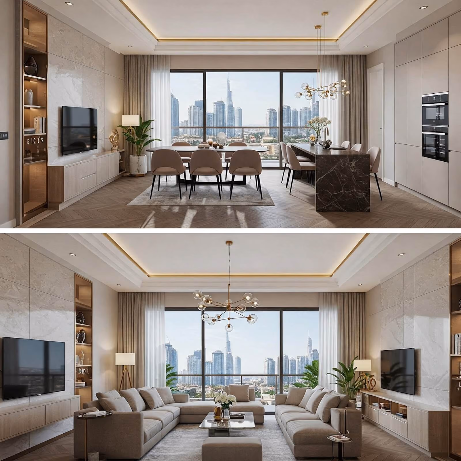 Side-by-side comparison graphic of off‑plan vs ready properties