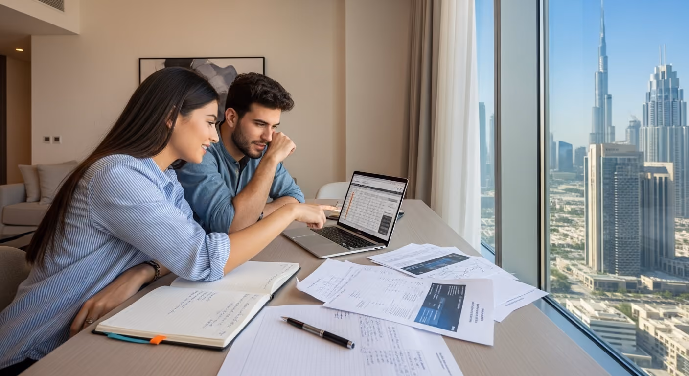 Couple planning Dubai property down payment