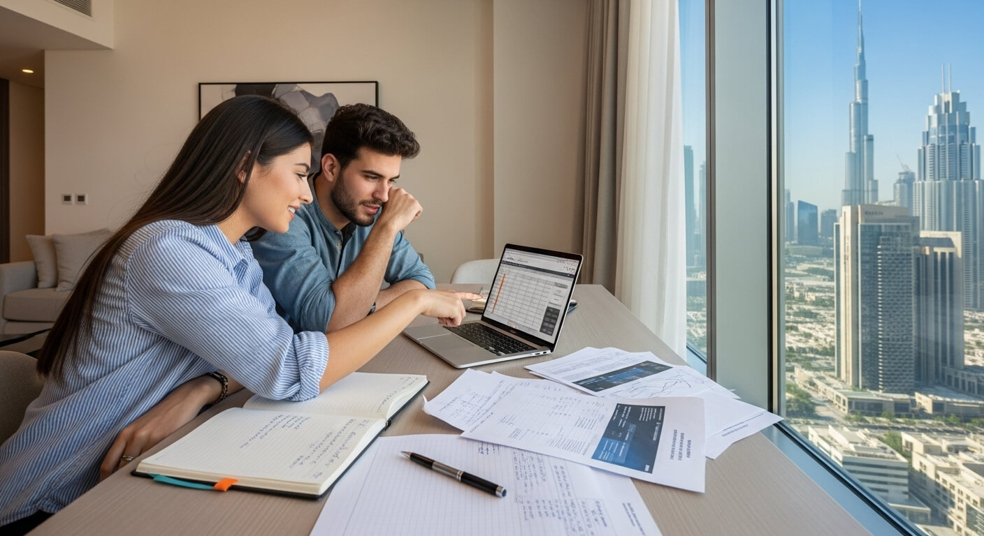 Couple planning Dubai property down payment