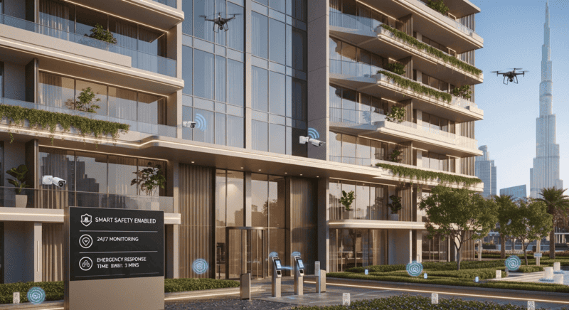 Luxury apartment building in Arjan with advanced electrical safety systems