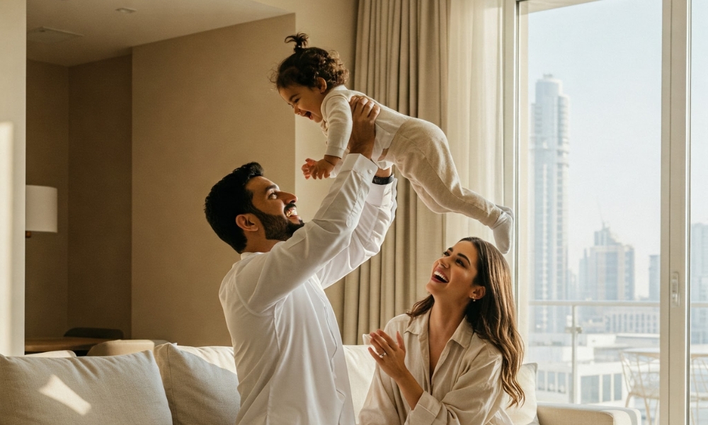 Family lifestyle in a 2-bedroom apartment in Dubai