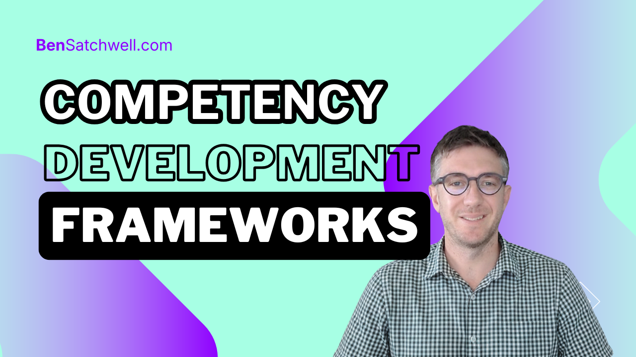 Competency development framework diagram showing structure, levels and comparison