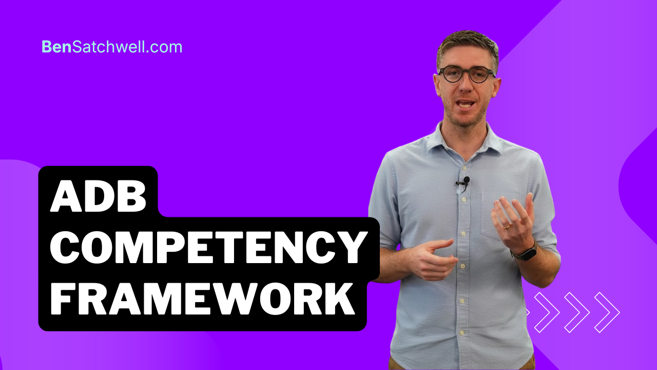 ADB Competency Framework structure and proficiency levels overview
