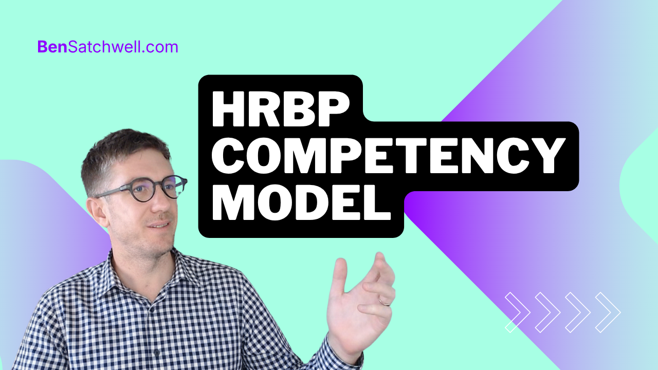 HRBP competency model thumbnail showing the key competency domains and proficiency levels for HR Business Partners