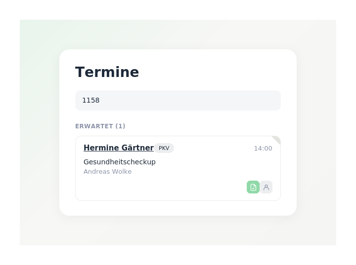 Automatische Terminerinnerung per E-Mail und SMS in ETERNO Cloud