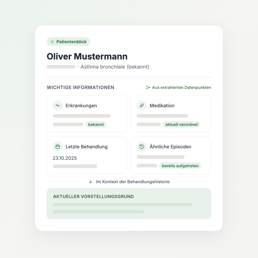 Platzhalter, Screenshot Erkrankungen und Medikation folgt