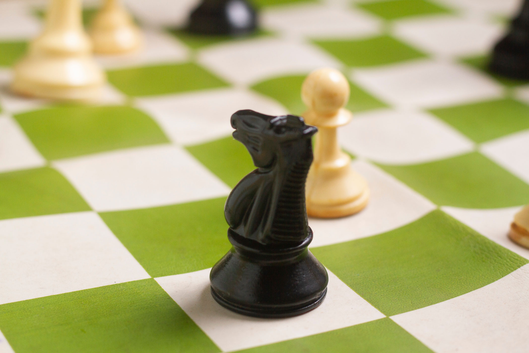 A Chess Board showing Chess Pieces Symbolising Strategy