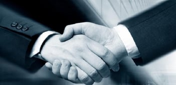 trust shaking hands greyscale