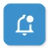 blue notify icon