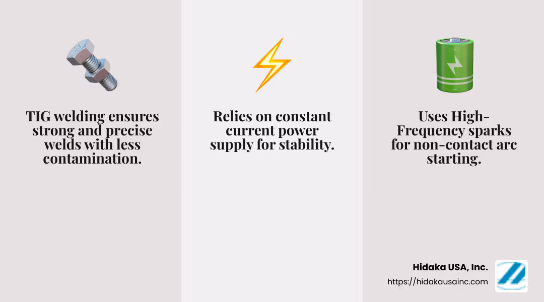 HF Sparks for Arc Starting - TIG welding infographic 3_facts_emoji_grey