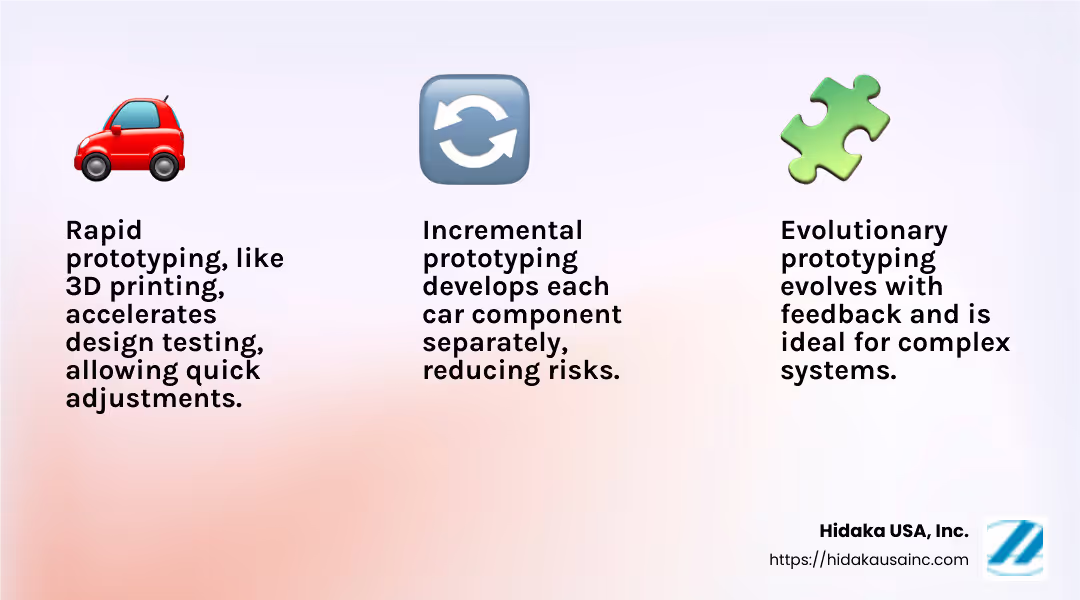 Prototype Stages in Automotive Industry - prototype product development infographic 3_facts_emoji_light-gradient