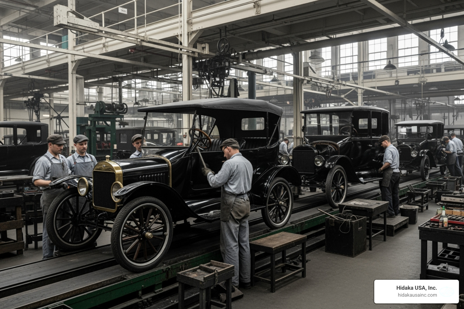 Henry Ford Model T production line - mass-produced meaning Henry Ford Model T production line - mass-produced meaning