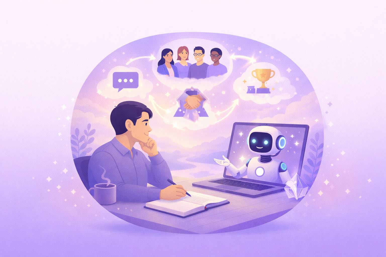 Leadership team assessing collaboration and team performance in a strategy session, demonstrating Skill Up Leader AI leadership development for companies.