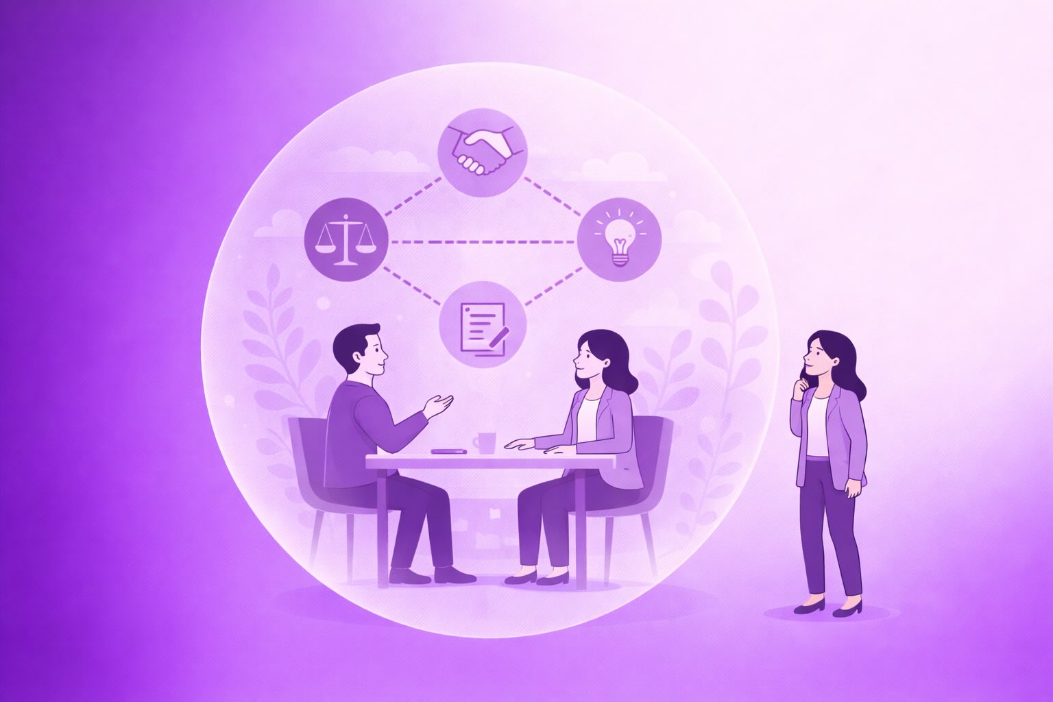 Executive leader negotiating strategically in a boardroom, representing Skill Up Leader AI leadership coach and corporate negotiation development.