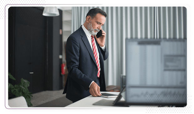 Frontline leader on the phone asking: Are we ready to adapt to the current market changes?