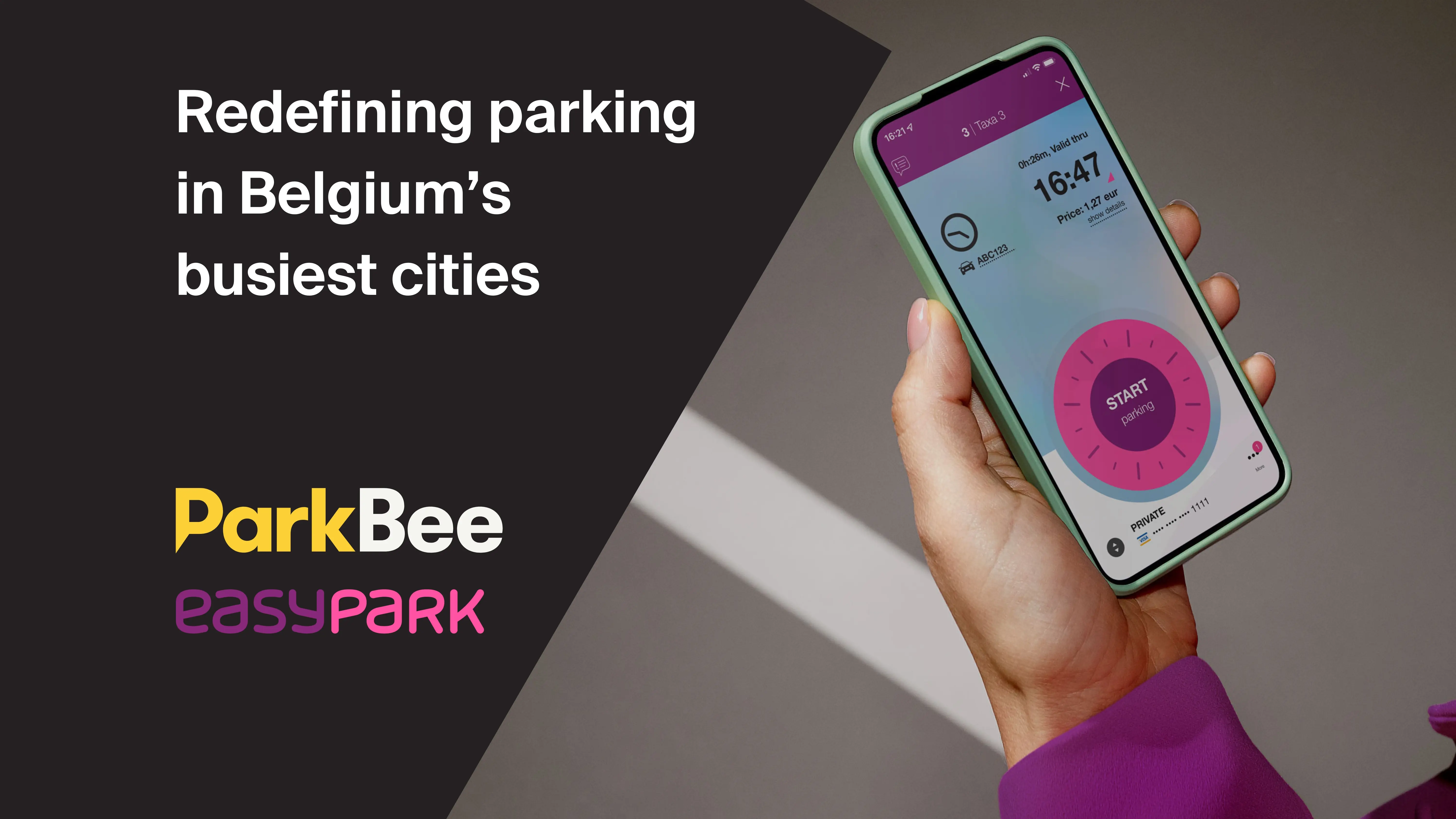 Aankondiging van samenwerking tussen EasyPark en ParkBee voor uitbreiding in België