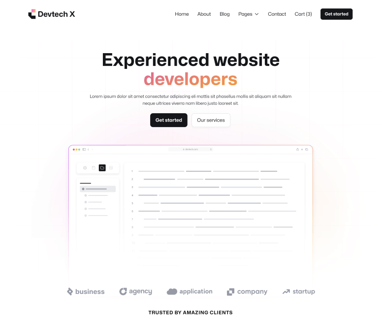 Devtech X - Home V1 Page - The Ultimate Tech Development Agency Webflow Template