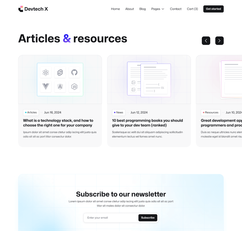 Devtech X - Blog V2 Page - The Ultimate Tech Development Agency Webflow Template