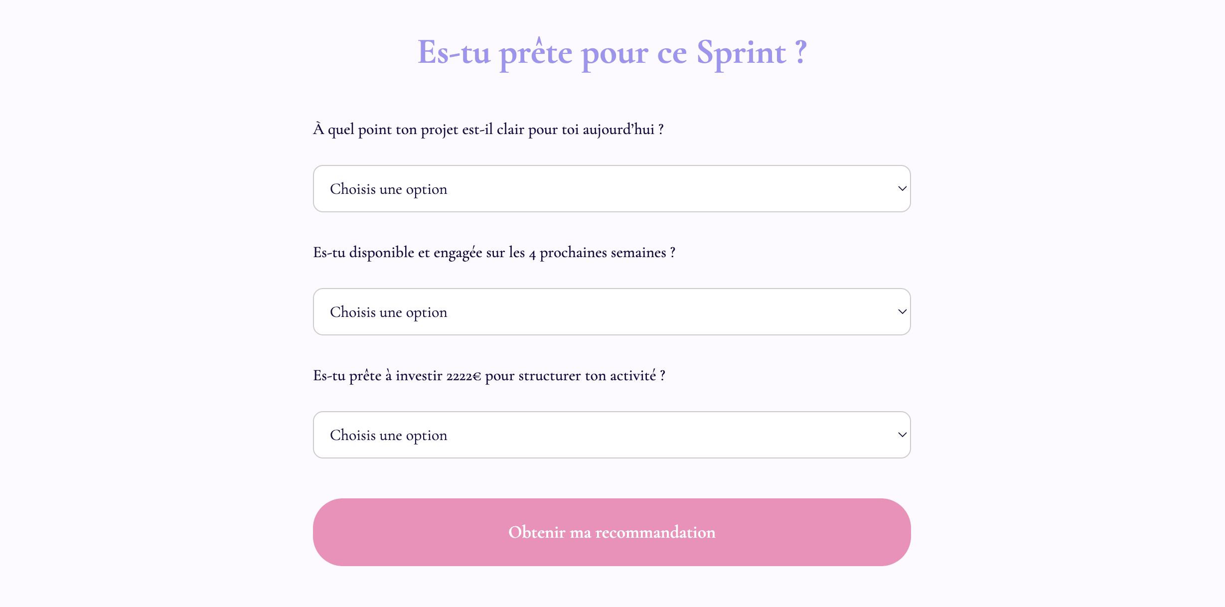 Aperçu Formulaire