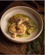 Festive pasta dish in candlelight setting, captured at Neighbourhood — a refined christmas restaurant kildare experience in County Kildare.