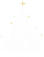 Minimal white christmas tree illustration, captured at Neighbourhood — a refined christmas restaurant kildare experience in County Kildare.