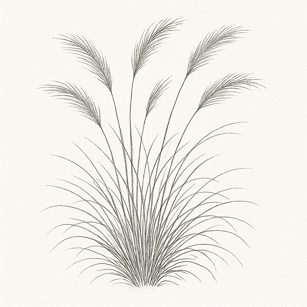 illustrazione di una Stipa tenuissima