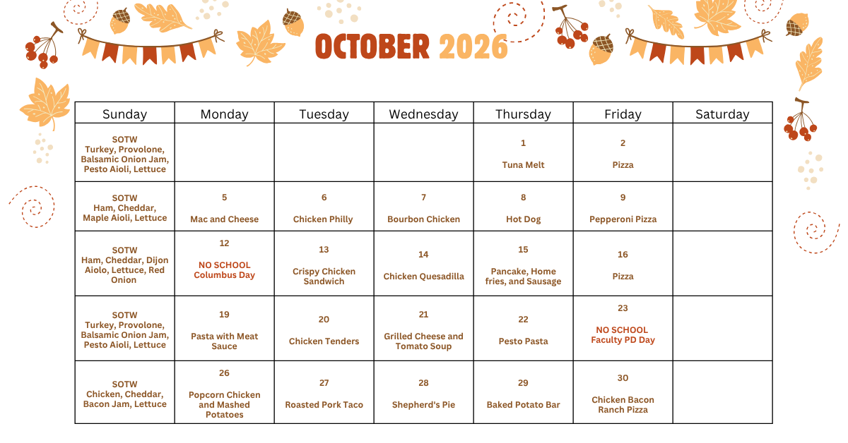 Lunch Menu Image
