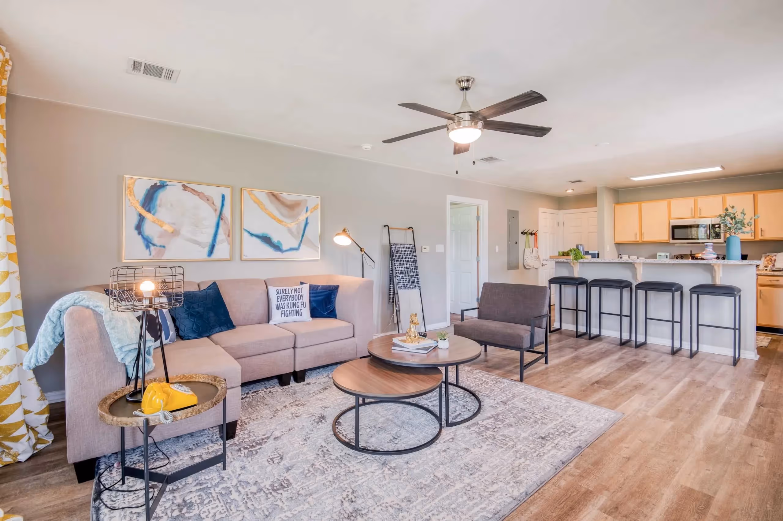 Living Room and Kitchen