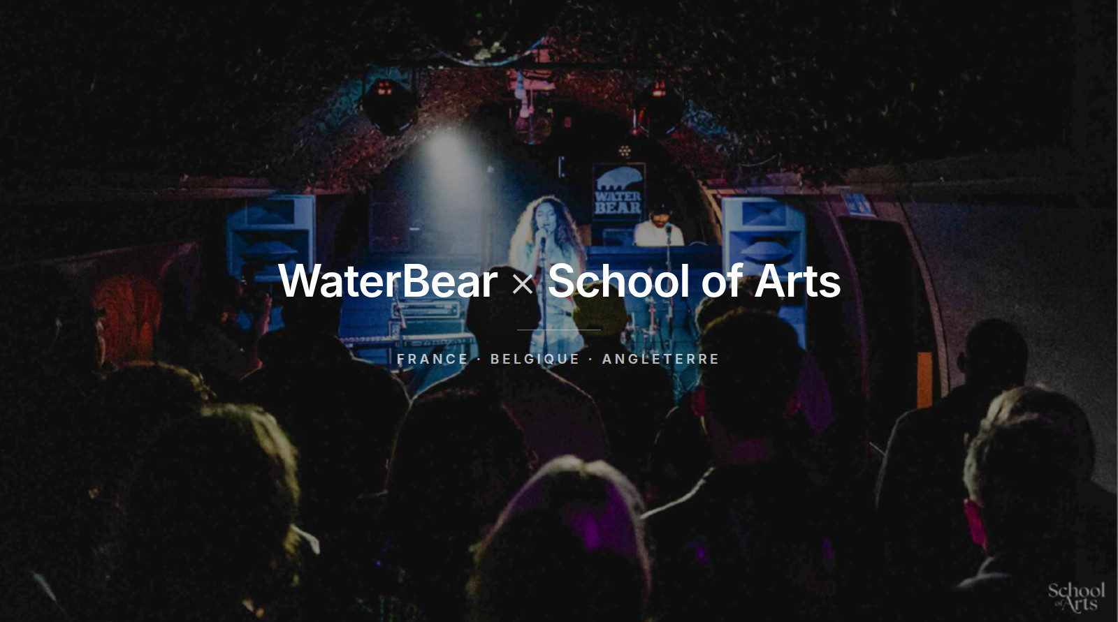 WaterBear / School of Arts logo