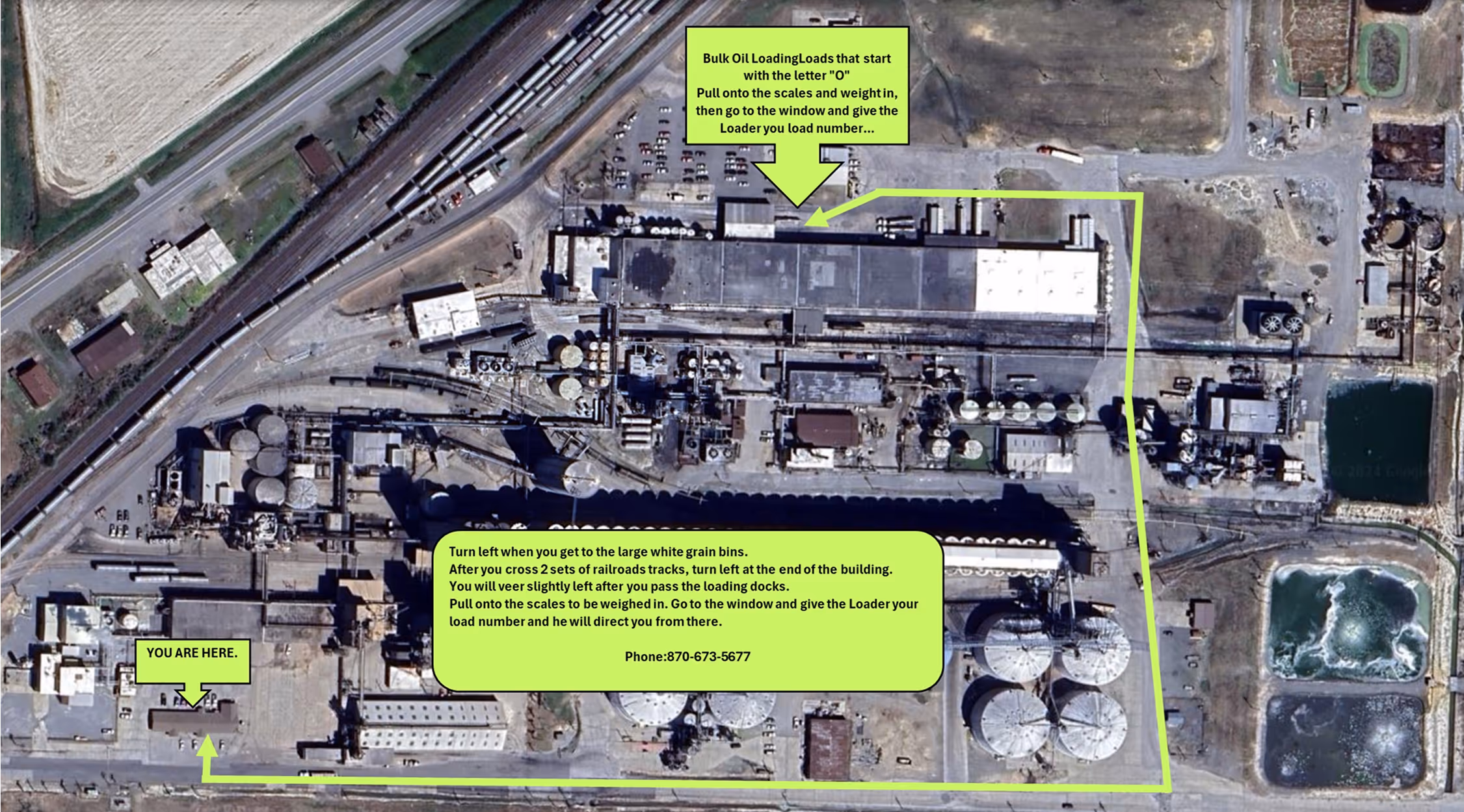 soy o loads driections.