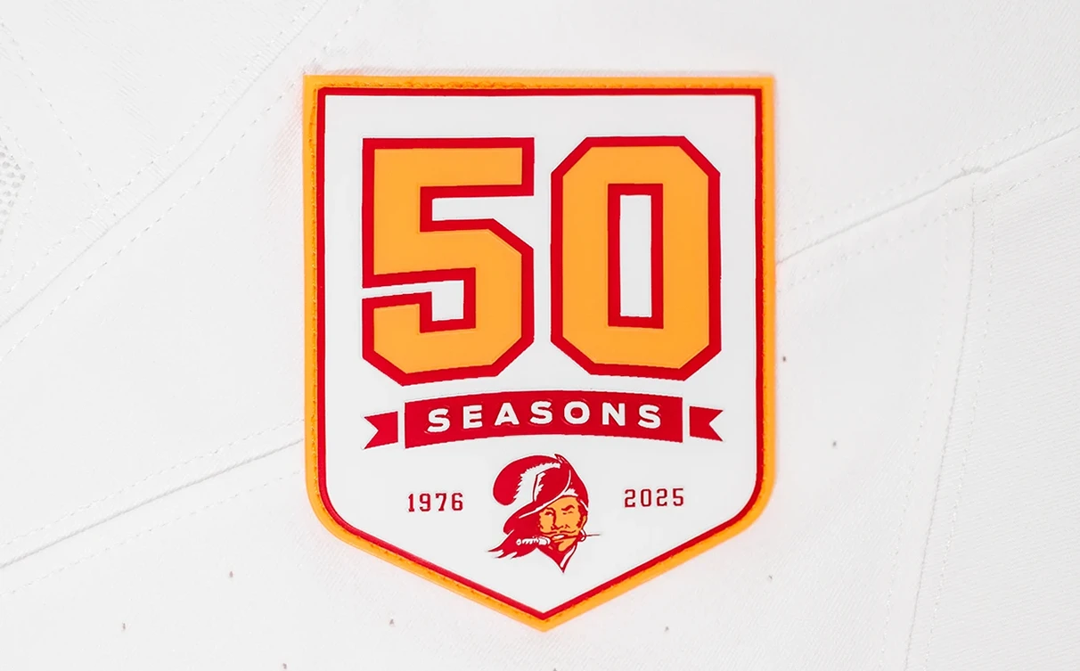50th Season Patch White Jersey