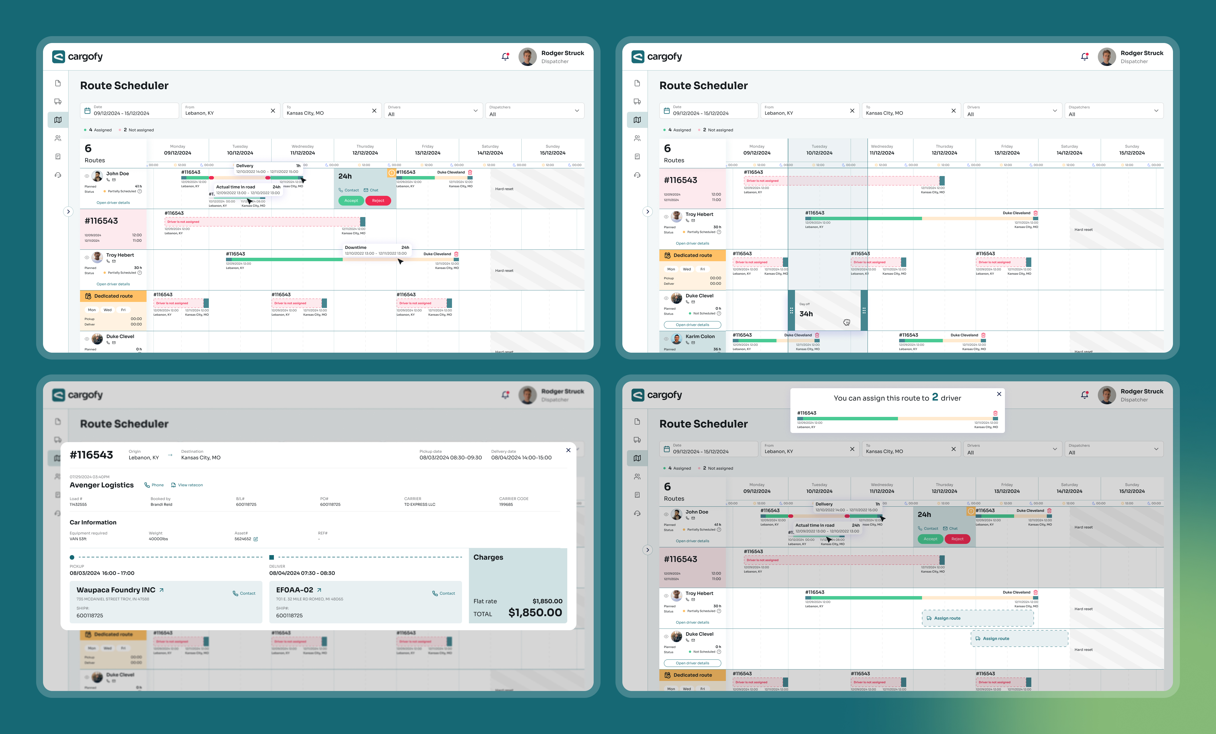 Transforming a rough logistics concept into a seamless digital platform.