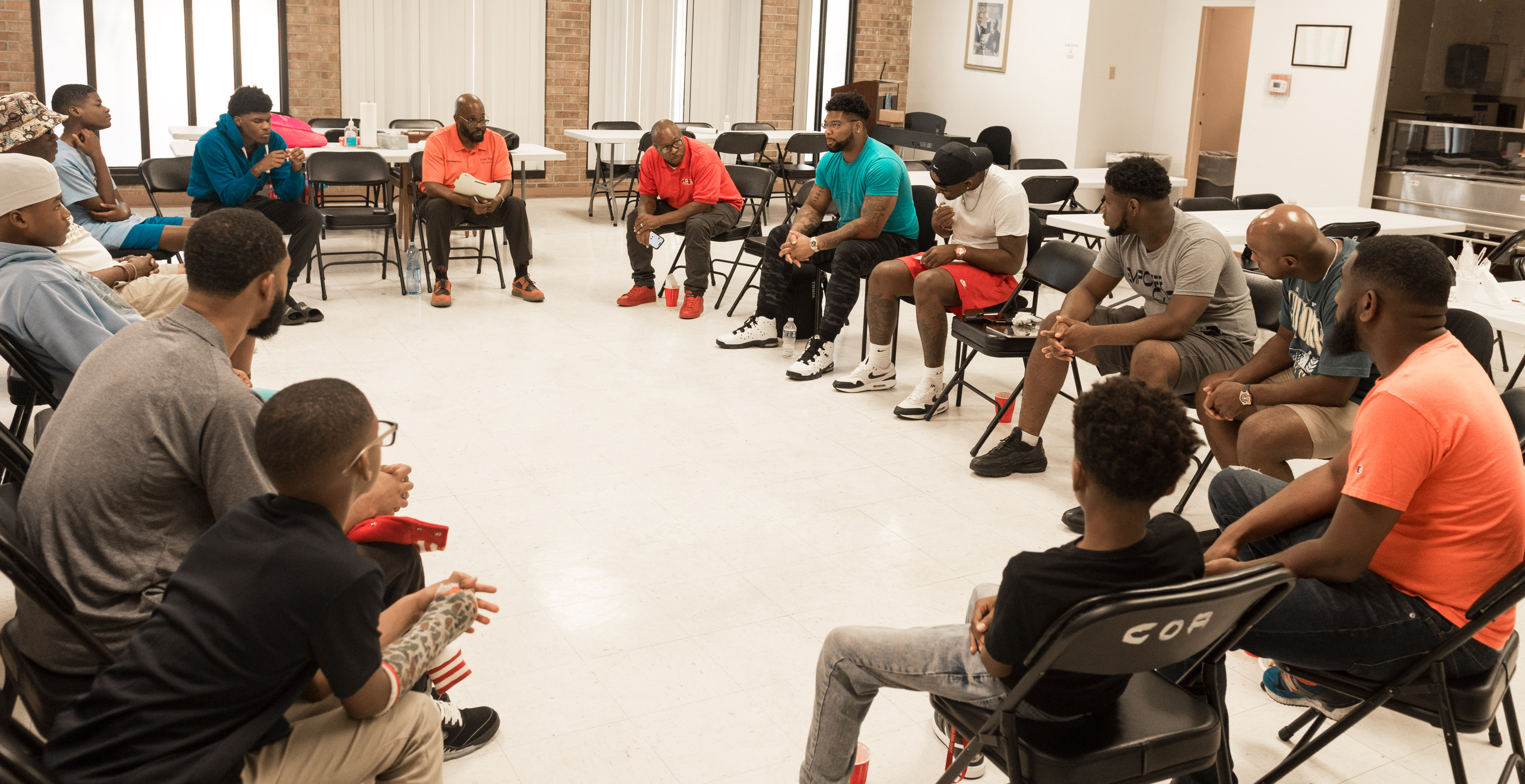 image of art class in session (for a ceramic studio)