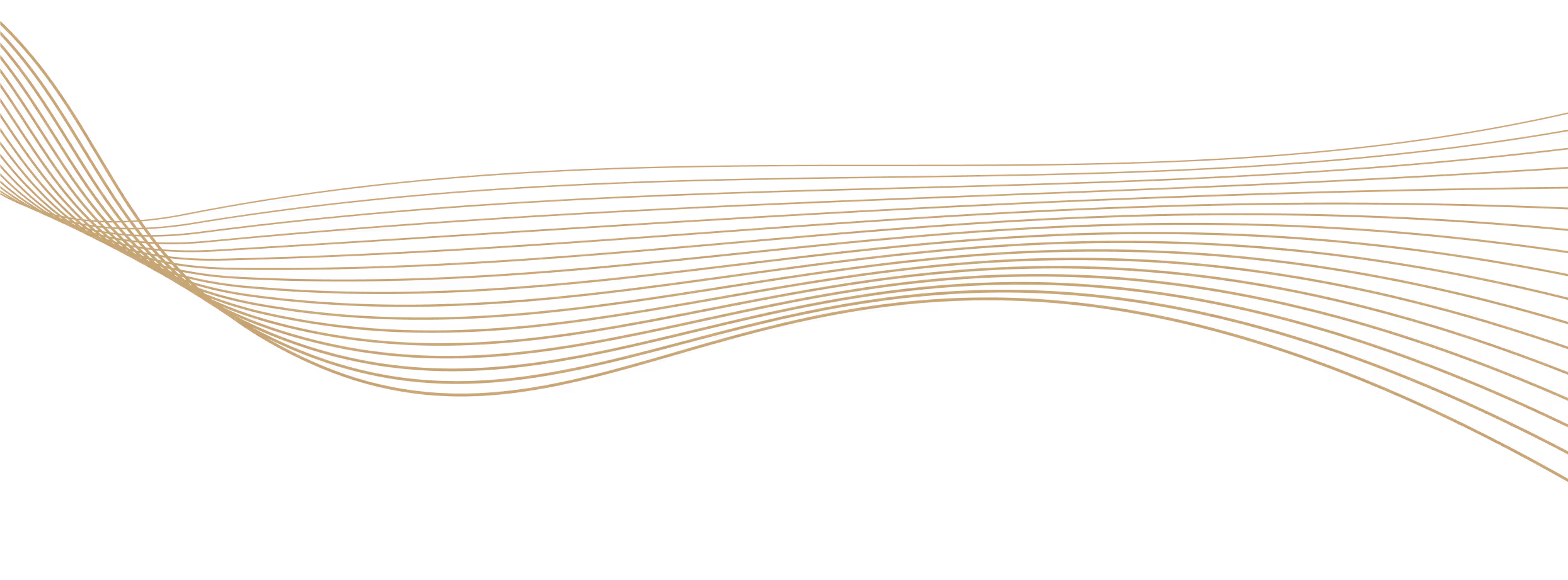 Abstract beige wavy lines on a black background creating a flowing, dynamic pattern.