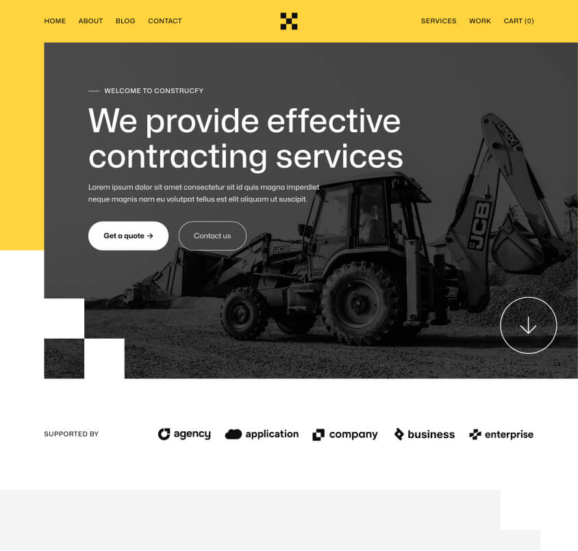 Home V2 - Construcfy X Webflow Template