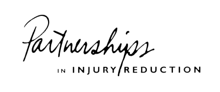 Logo reading 'Partnerships in Injury Reduction' in stylized and bold text.