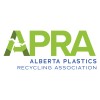 Logo with green letters APRA and text 'Alberta Plastics Recycling Association' beneath.